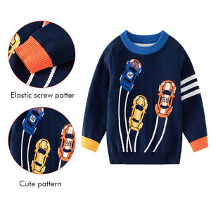 Navy Race Cars Theme Cardigan/Warmer/Sweater for Toddlers & Kids - Little Surprise BoxNavy Race Cars Theme Cardigan/Warmer/Sweater for Toddlers & Kids