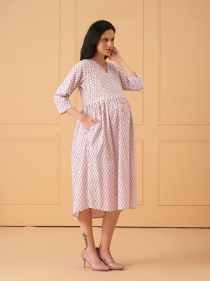 Nebula Maternity And Nursing Dress - S Maternity Casual Dress