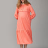 Nectarine Maternity and Nursing Hoodie Tier Dress - DRS-SD-PSTCR-S