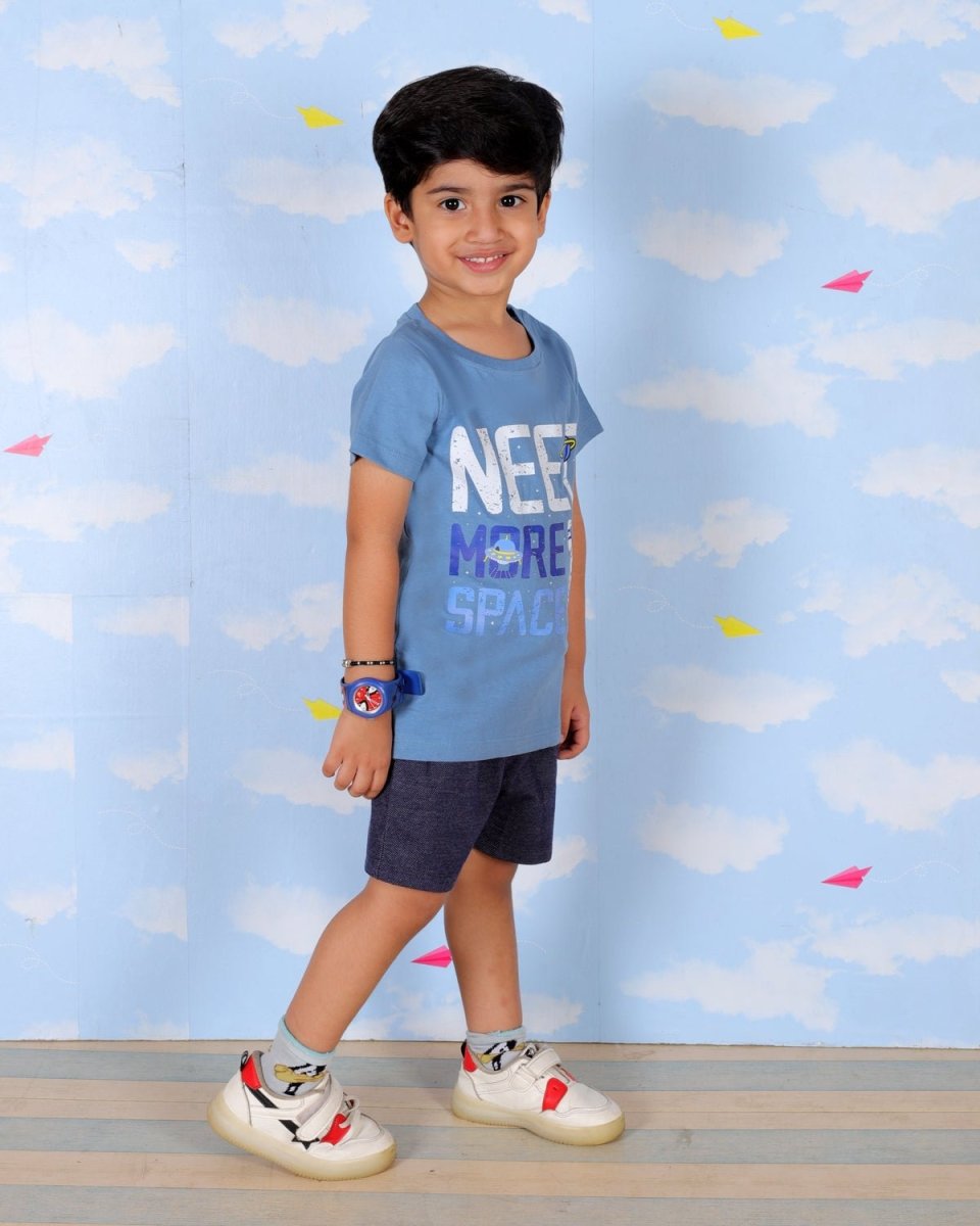 Need Some Space Boys T-Shirt And Shorts Set - KCW-AN-NSSH-1-2