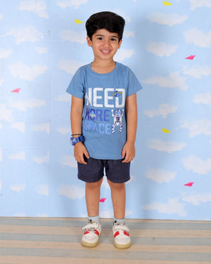 Need Some Space Boys T-Shirt And Shorts Set - KCW-AN-NSSH-1-2
