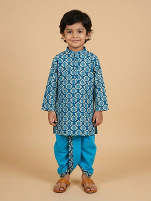 Neel Bloom Boys Dhoti Kurta Set - 0-6 Months Boys Ethnic Set