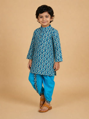 Neel Bloom Boys Dhoti Kurta Set - 0-6 Months Boys Ethnic Set