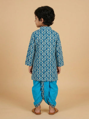 Neel Bloom Boys Dhoti Kurta Set - 0-6 Months Boys Ethnic Set