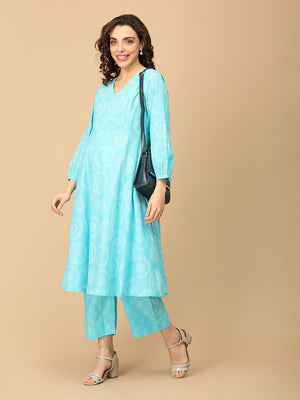 Neelam Niti Maternity and Nursing Kurta Set - MEW - SK - NLMNT - S
