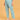Blue printed maternity straight pants with elasticated waistband for pregnancy comfort.