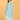 Full Side view of blue floral maternity and nursing kurta set with matching dupatta.