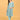 Full front view of blue floral maternity and nursing kurta set