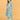 Full front view of blue floral maternity and nursing kurta set