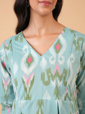 Neelambari Maternity and Nursing Kurta Set With Dupatta - S Maternity Ethnic Set