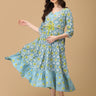 Neelambari Maternity and Nursing Maxi Kurti Dress - MEW - JC - NLBR - S