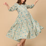 Neelanjana Maternity and Nursing Maxi Tier Dress - MEW - SF - NLJAN - S