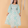 Neelegagan Floral Print Womens Panelled Anarkali Kurta Set - TWNWN-SC-NGN-M