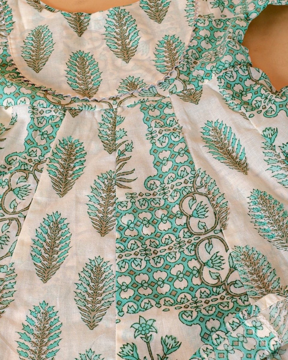 Neelegagan Girls Floral Print Anarkali Kurta Set - KES-SC-NLGF-0-6