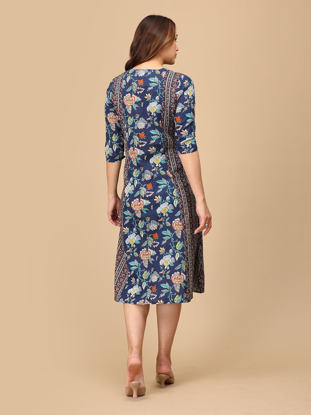 Neeloufer Maternity and Nursing Kurti Dress - MEW - SF - NLFR - S