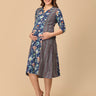 Neeloufer Maternity and Nursing Kurti Dress - MEW - SF - NLFR - S