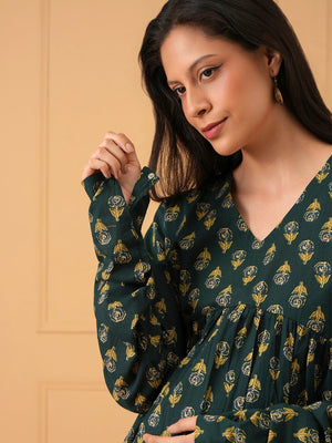 Neelpatra Maternity Short Kurti - S Maternity and Nursing Tops