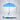 Neon Blue Jelly Transparent Umbrella for Teens & Adults - Monsoon Wear