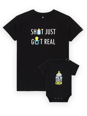 New to the Crew Mumma and Baby Twinning - Combo of 1 T-shirt and 1 Onesie - TNW2 - NWTCTSOS