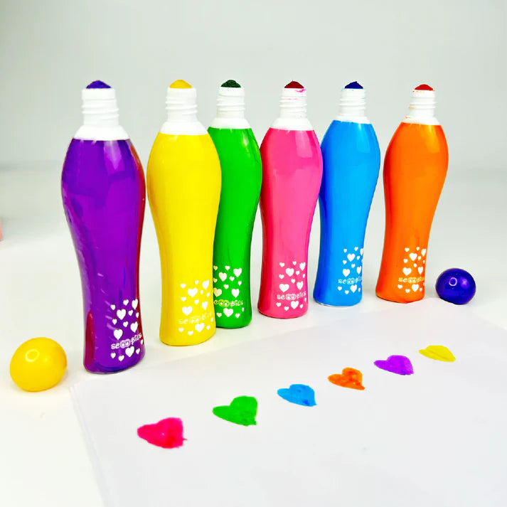 Scoobies LITTLE FINGERS HOT DOT MARKERS(PACK OF 6)