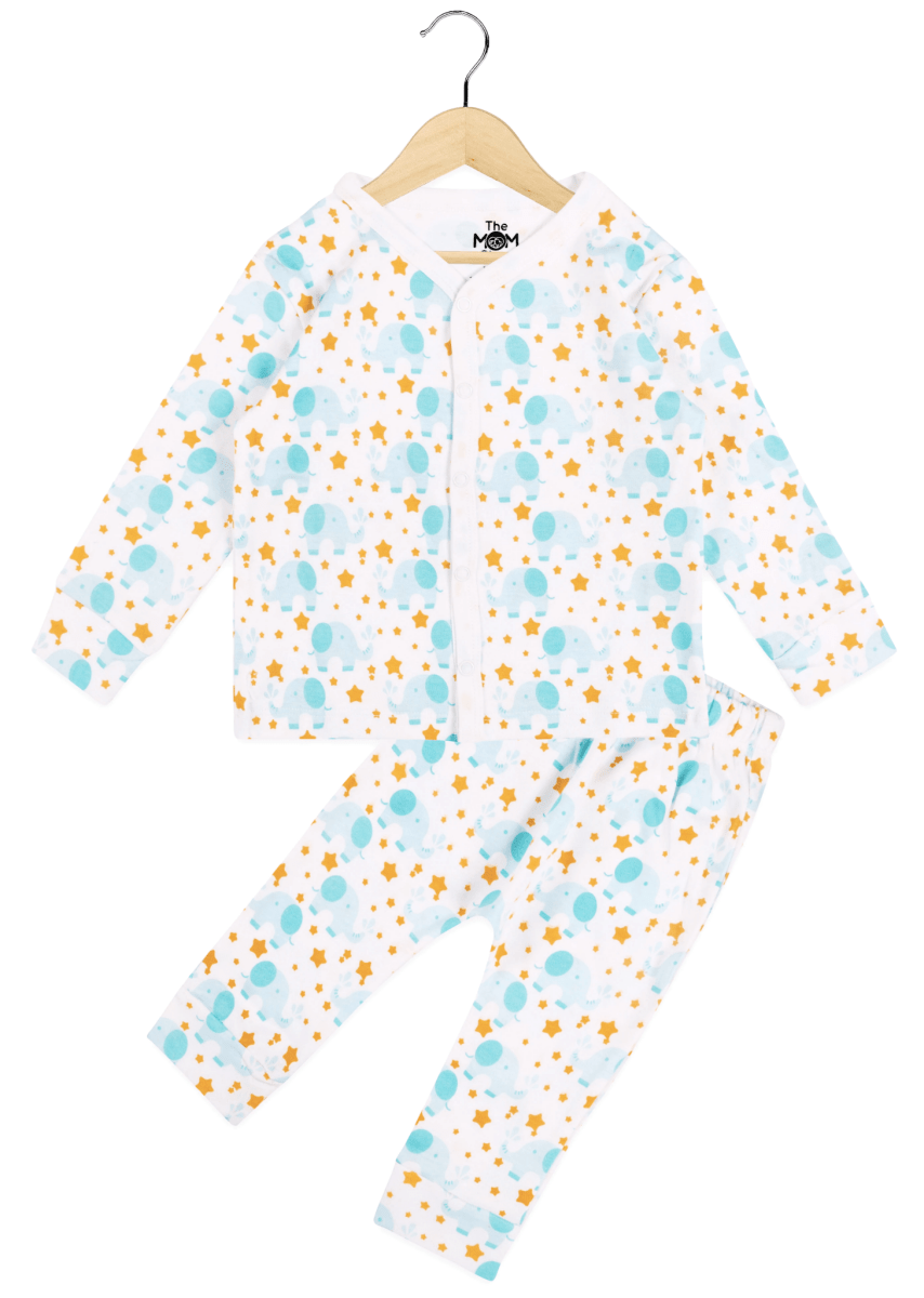 Newborn and Infant Pajama Set Combo of 2: Elephantastic-Rainbow Land - IPS2-ELPR-0-3