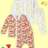 Newborn and Infant Pajama Set Combo of 2: Mango Mia-Fruitilicious