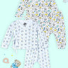 Newborn and Infant Pajama Set Combo of 2: Sleep Munchkins-Animal Party