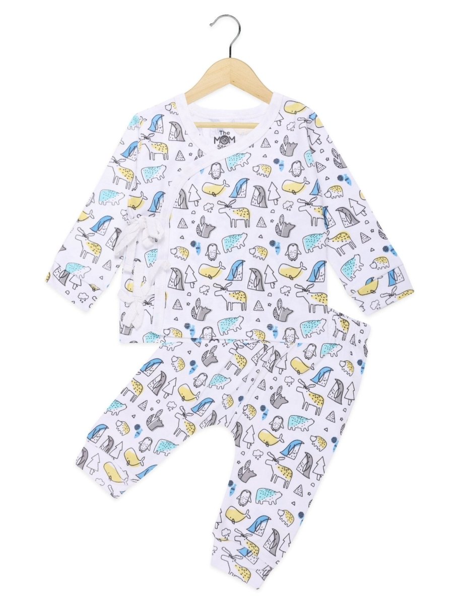 Newborn and Infant Pajama Set Combo of 3: Berry Bites-Elephantastic-Animal Party - IPS3-BBELAN-0-3