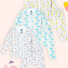 Newborn and Infant Pajama Set Combo of 3: Elephantastic-Mango Mia-Rainbow Land
