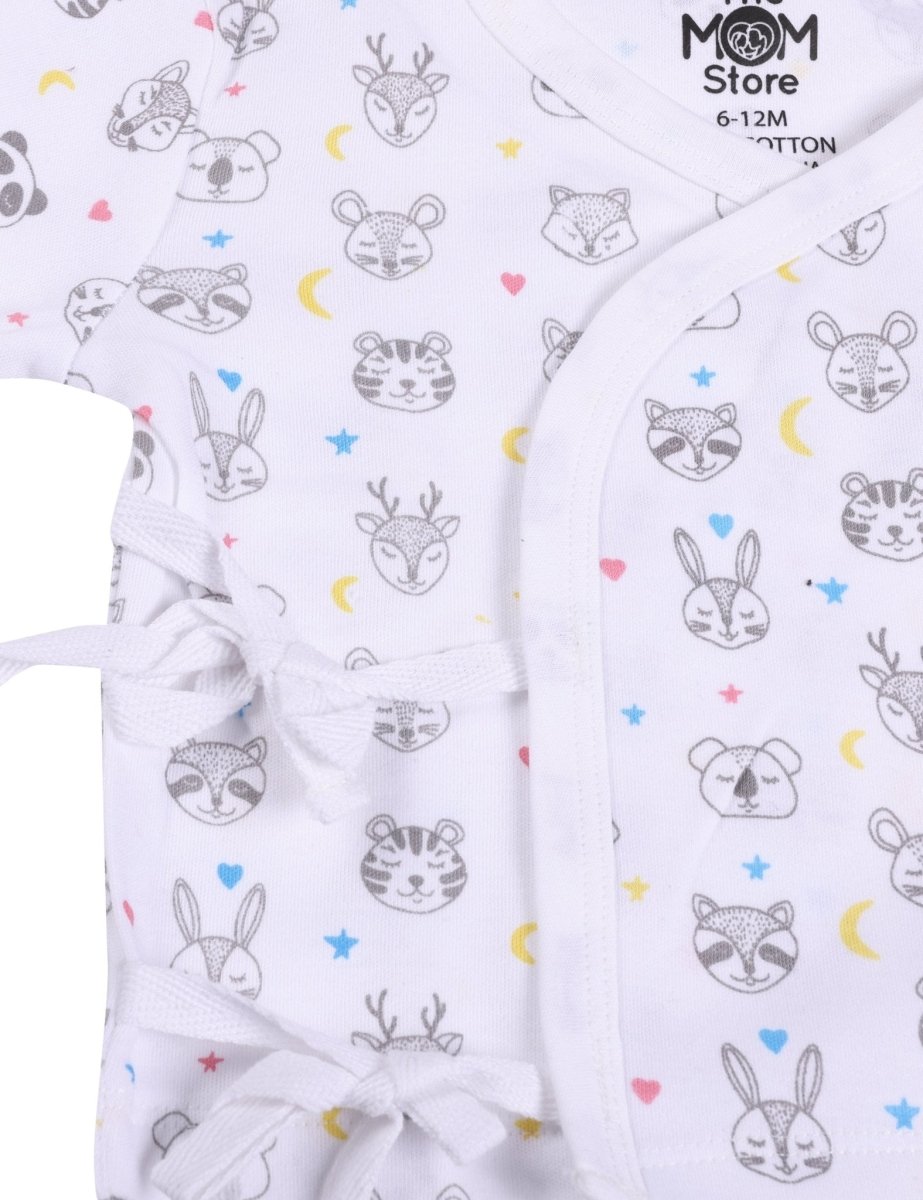 Newborn and Infant Pajama Set Combo of 3: Rainbow Land-Animal Party-Sleep Munchkins - IPS3-RLANS-0-3