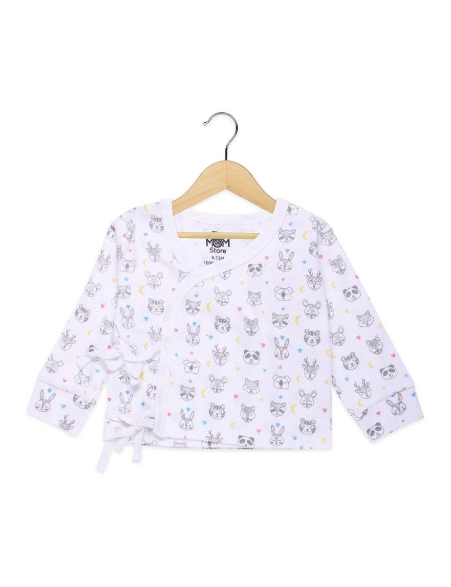 Newborn and Infant Pajama Set Combo of 3: Sleep Munchkins-Animal Party-Elephantastic - IPS3-SLANE-0-3