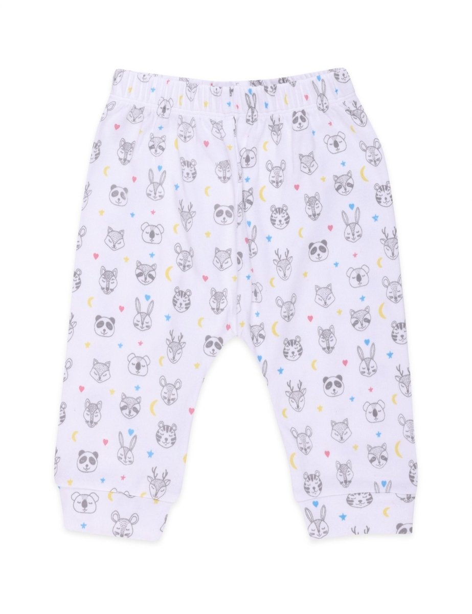 Newborn and Infant Pajama Set Combo of 3: Sleep Munchkins-Animal Party-Elephantastic - IPS3-SLANE-0-3