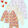 Newborn and Infant Pajama Set Combo of 3: Summer Melon - Fruitilicious - Mango Mia - IPS3 - SMFM - 0 - 3