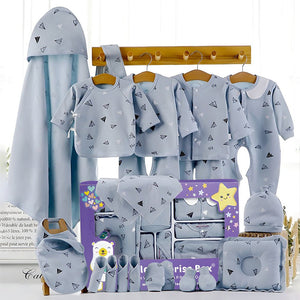 Newborn Baby Boy/Baby Girl 22 pcs Gift Box, Blue (0 - 12 Months) - Baby Gifting