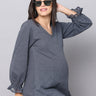 Night Shadow Maternity Sweater Dress With Nursing - DRS-NTSDW-S
