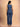 Dark Blue Nightfall Notes Women's Handloom Vest Pant Set - Women's Co-ord Set