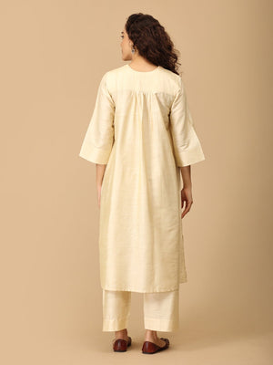 Noor√âlan maternity and Nursing Silk Kurta Set - MEW - SK - NREL - S