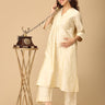 NoorÉlan maternity and Nursing Silk Kurta Set - MEW - SK - NREL - S