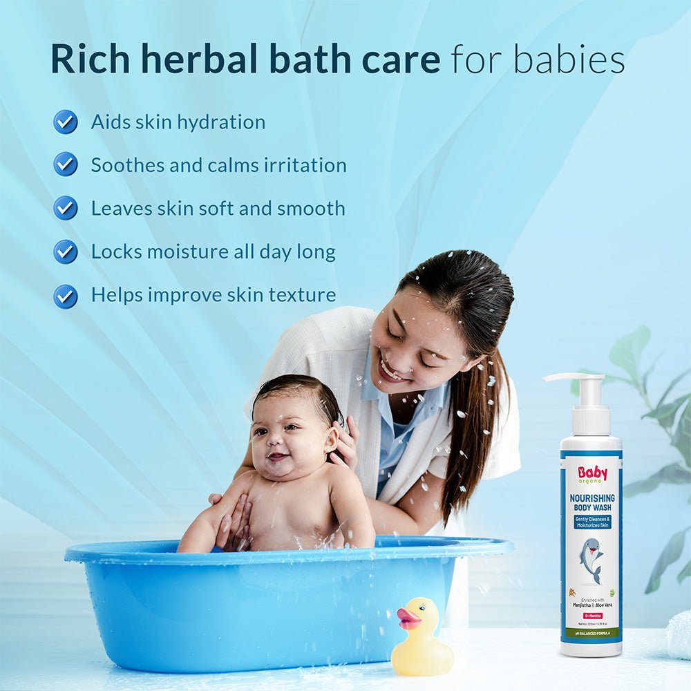 Nourishing Baby Body Wash | Cleanses and Moisturizes Skin 200ml - Baby Shampoo & Body Wash