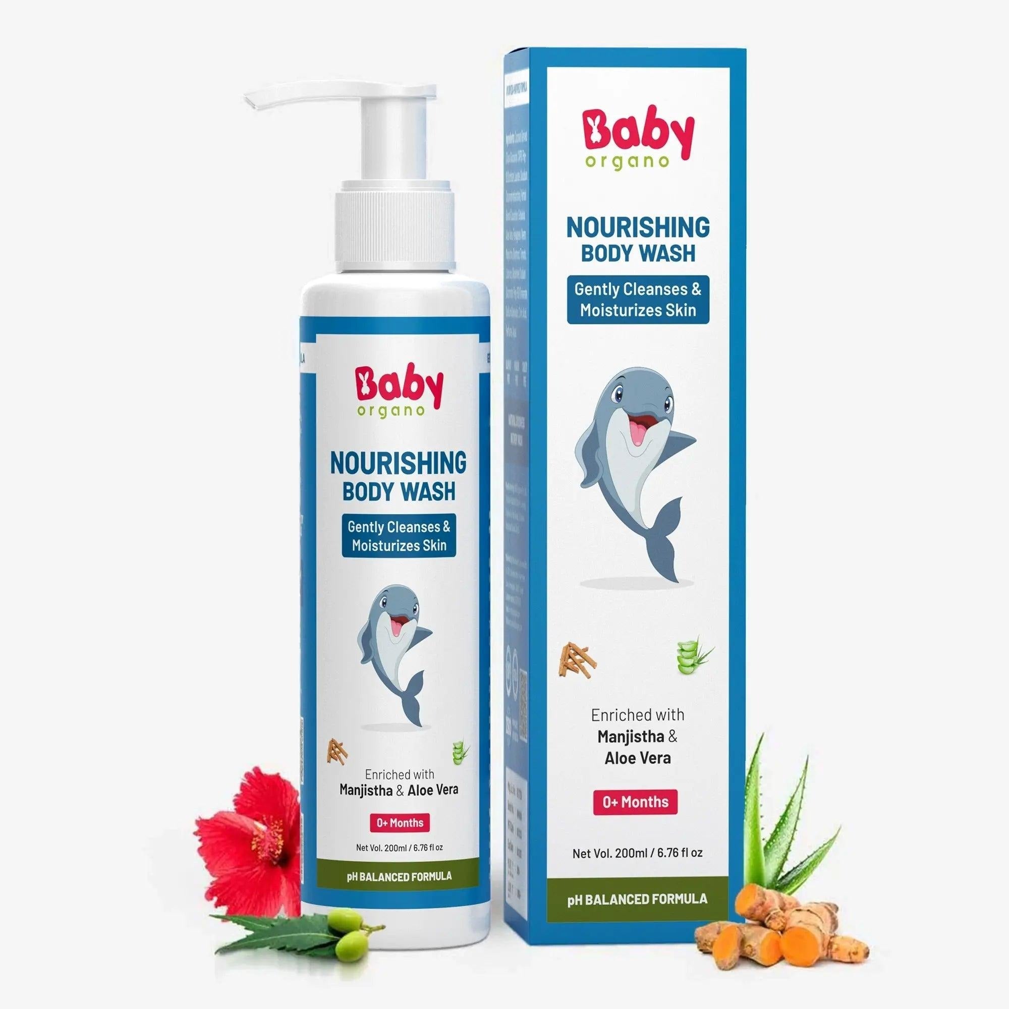 Nourishing Baby Body Wash | Cleanses and Moisturizes Skin 200ml - Baby Shampoo & Body Wash
