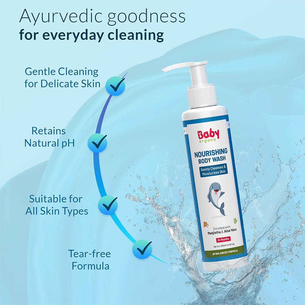 Nourishing Baby Body Wash | Cleanses and Moisturizes Skin 200ml - Baby Shampoo & Body Wash