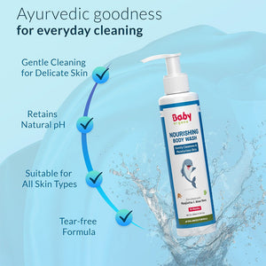 Nourishing Baby Body Wash | Cleanses and Moisturizes Skin 200ml - Baby Shampoo & Body Wash