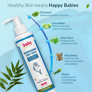 Nourishing Baby Body Wash | Cleanses and Moisturizes Skin 200ml - Baby Shampoo & Body Wash