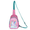 Novex Disney Unicorn Printed Girls Kids Crossbody One Shoulder Bag for Travel, Hiking & Trekking - 10 Inch | Chest Bag for 3 Years & Above Kids - NXCBUC415 - UNICORN