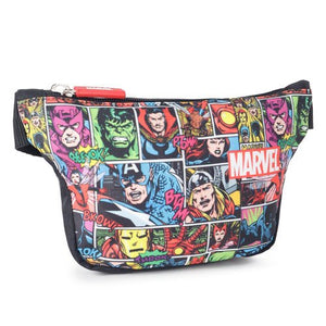 Novex Marvel Avengers printed Waist Bag for Cute Kids Ideal for Travel, Hiking and Outdoor Activities - 18 cm