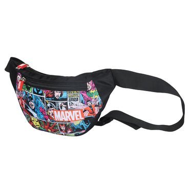 Novex Marvel Avengers printed Waist Bag for Cute Kids Ideal for Travel, Hiking and Outdoor Activities - 18 cm - NXWBAV121 - AVENGERS