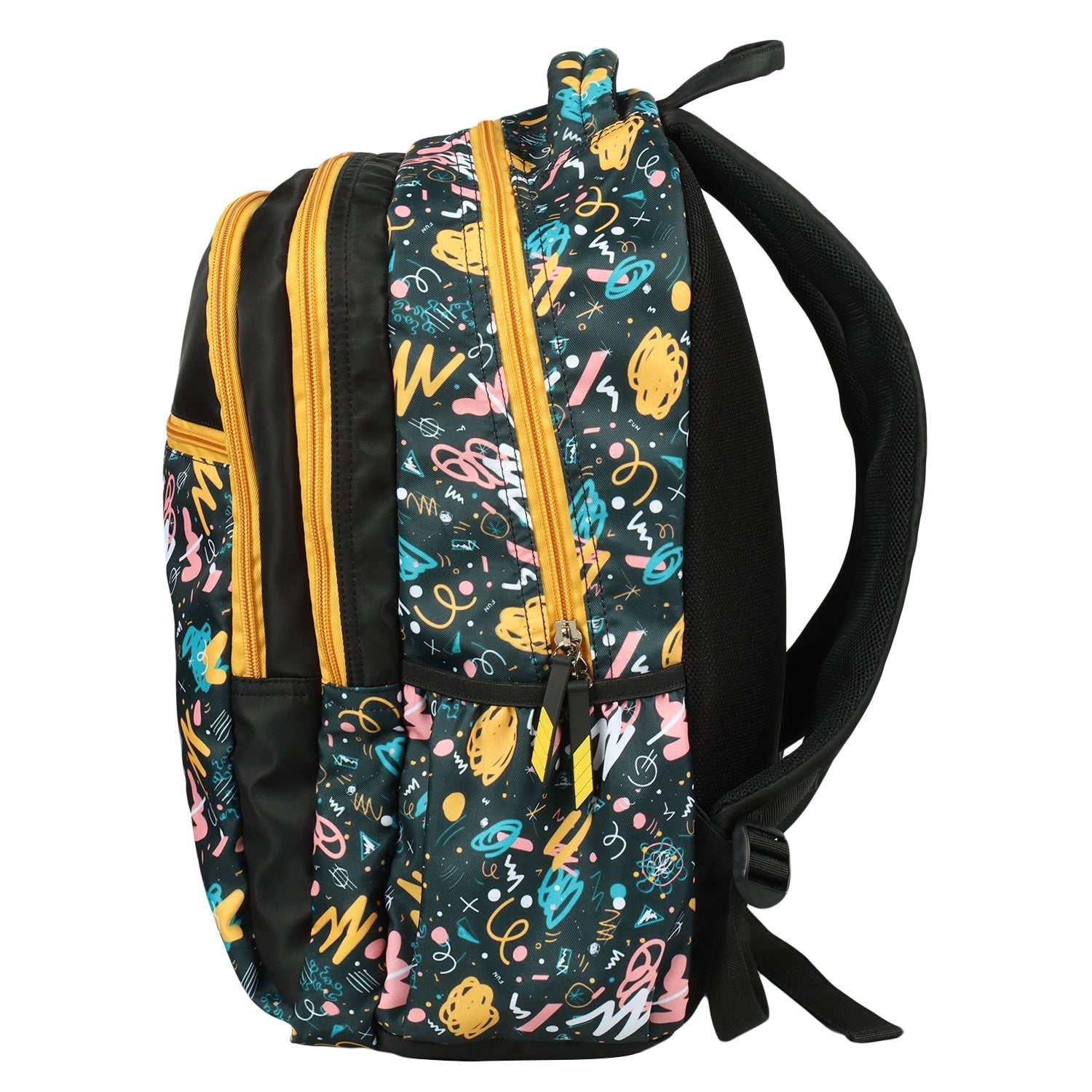 Novex Snug - On Amore Printed Unisex Kids School Bag with Stationary Pouch for 6th to 10th Class - 19 Inch | Backpack for 12 - 16 Years Kids - SNBP0404 - AMORE