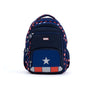 Novex Snug - On Captain America Printed Boy Kids School Bag for 4th Class to 6th Class - 17 Inch | Backpack for 10 - 12 Years Kids - SNBPML0741 - CAPTAIN AMERICA