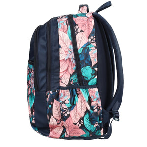 Novex Snug-On Crimson Printed Unisex Kids School Bag with Stationary Pouch - 19 Inch | Backpack for 12-16 Years Kids