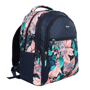Novex Snug-On Crimson Printed Unisex Kids School Bag with Stationary Pouch - 19 Inch | Backpack for 12-16 Years Kids